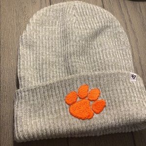 Light grey Clemson beanie